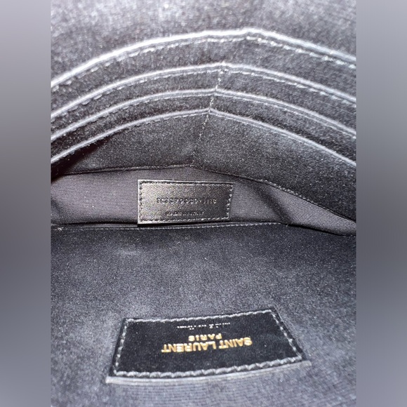 Saint Laurent YSL Cassandre Matelassé Red Small Leather Pouch Wristlet - Picture 14 of 14